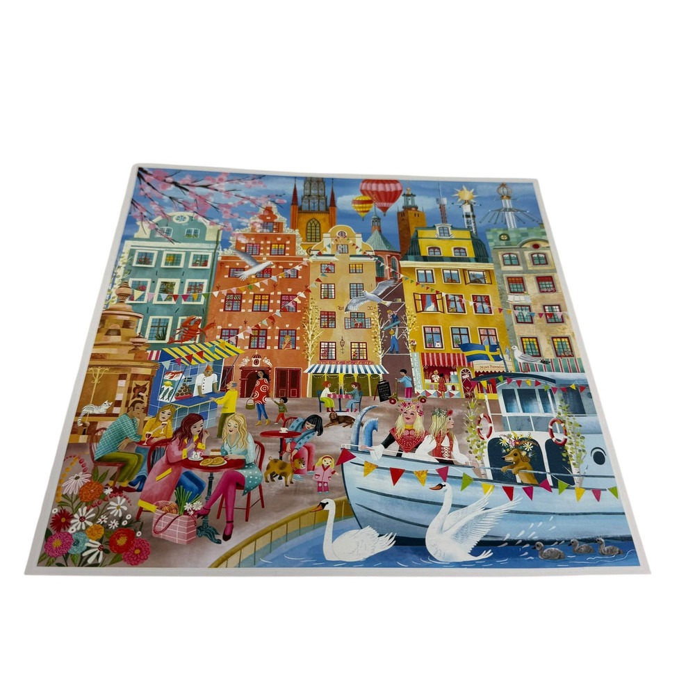 eeBoo Piece & Love Stockholm 1000 Piece Puzzle Uta Krogmann UNCOUNTED - Picture 2 of 13